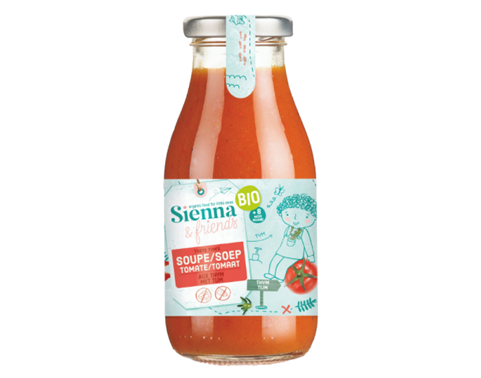 SIENNA AND FRIENDS Soupe  la Tomate et au Thym - 260 g - Ds 6 mois 