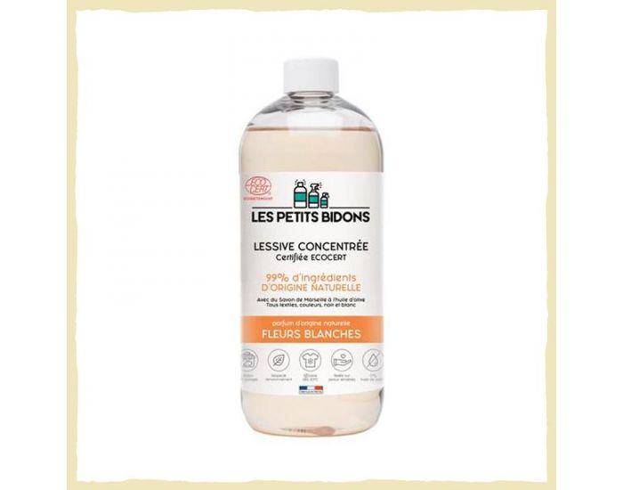 LES PETITS BIDONS Lessive Concentr�e Fleurs blanches - 1L