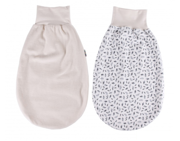 POPOLINI Gigoteuse Bustier en Velours de Coton Bio - R�versible - de 0 � 6 mois