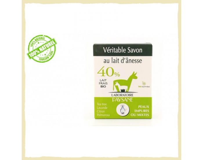 LABORATOIR PAYSANNE Savon au lait d'Anesse 40 % acn� 100g