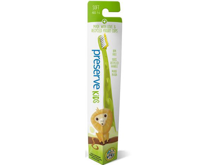 PRESERVE Brosse  Dents Junior en Plastique Recycl - Soft - De 1  6 ans