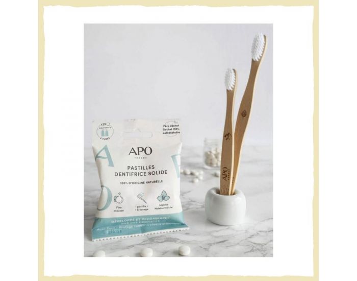 APO Dentifrice Solide - Menthe - 125 pastilles