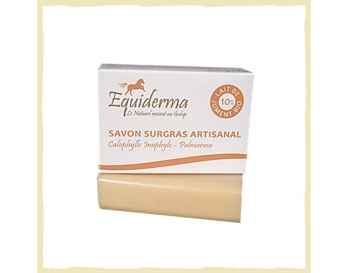 LES ESSENTIELS D'ISABELLE Savon Bio Lait de Jument 100% Calophylle Inophyle, Palmarosa - 100g 