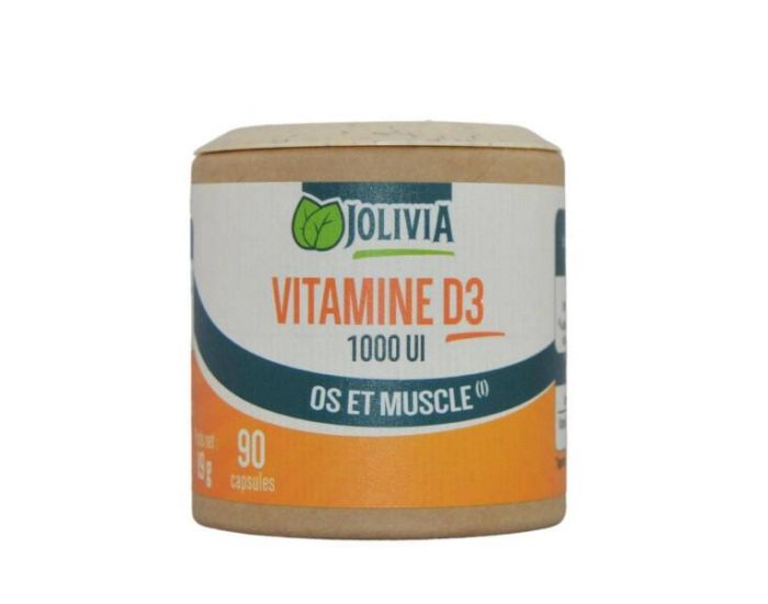 JOLIVIA Vitamine D3 1000 UI - 90 Capsules