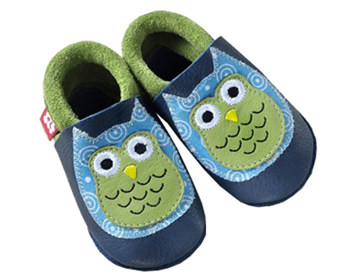 POLOLO Chaussons en Cuir Eulalia Tobago