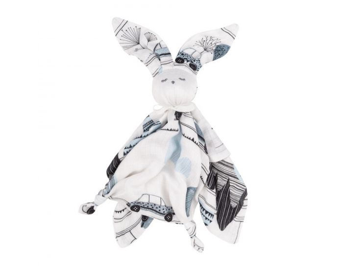 SEVIRA KIDS Doudou Plat en l_Lange Bambou - Lapin City Boy