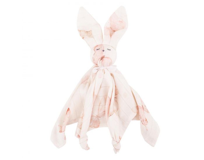 SEVIRA KIDS Doudou Plat en Lange Bambou - Lapin Papillon