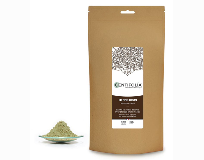 CENTIFOLIA Henn Brun - Ravive les Reflets des Cheveux Bruns et Noirs - 250 g
