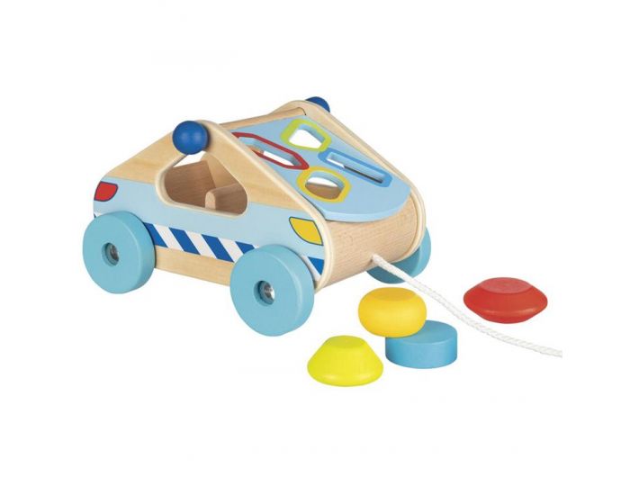 GOKI Voiture � Tirer Avec Jeu De Forme - D�s 12 Mois 