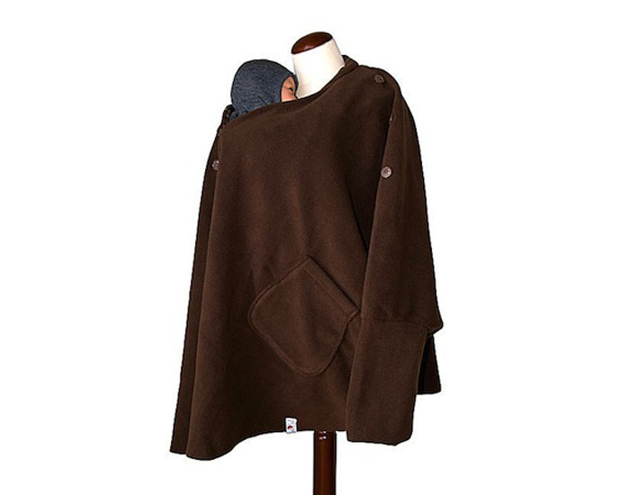 MAM Poncho de Portage et de Grossesse Aisk� en Polaire - Chocolat