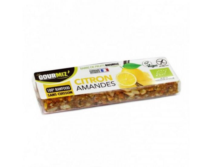 GOURMIZ' Barre de Fruits Citron Amandes Bio - 35g