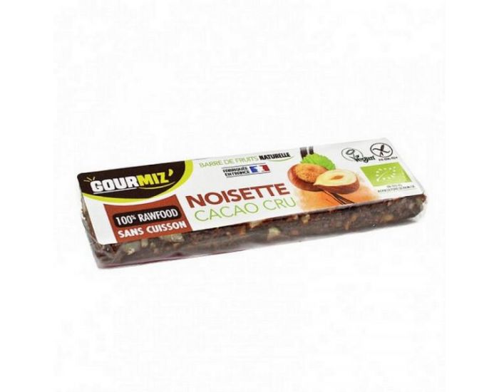 GOURMIZ' Barre de Fruits Noisette Cacao Cru Bio - 35g
