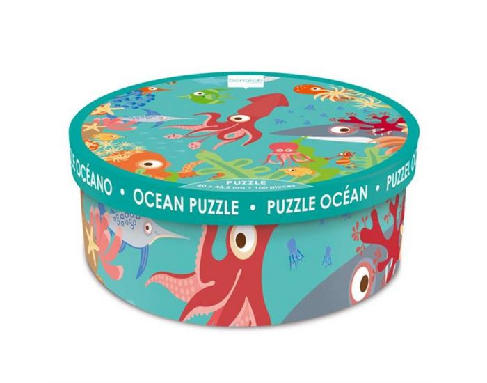 SCRATCH EUROPE Puzzle Ocan 100 Pices - Ds 5 Ans