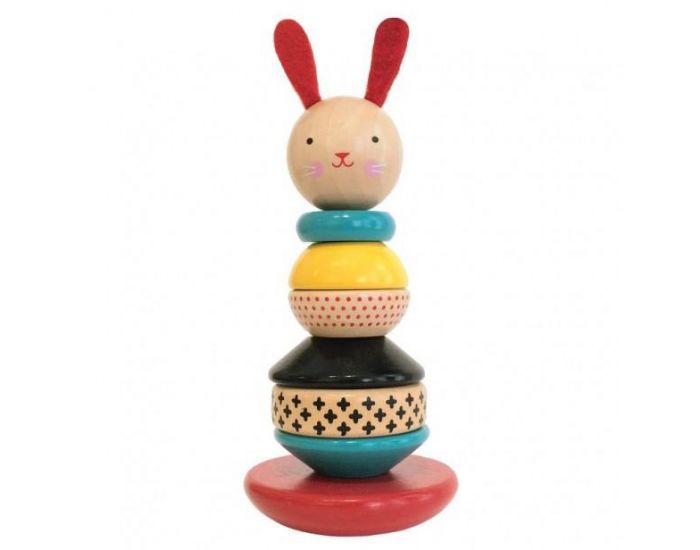 PETIT COLLAGE Jouet Lapin � Empiler en Bois - D�s 12 mois 