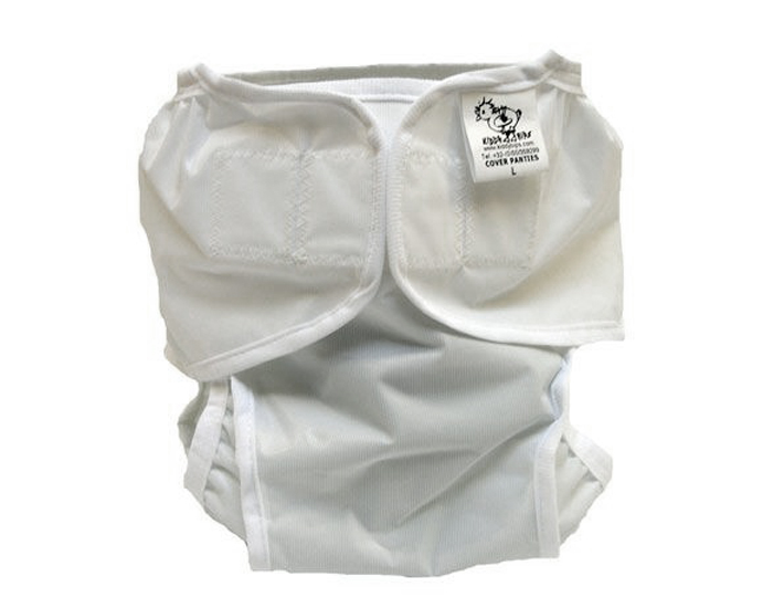 KIDDYBIPS Culotte de Protection Respirante Blanche - Fermeture Velcros