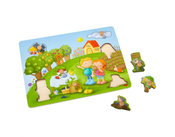 HABA Puzzle A Boutons Le Verger - D�s 12 mois