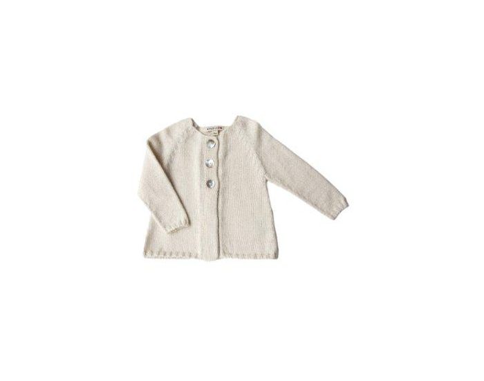 ESENCIA Gilet B�b� Malou en Alpaga - Ivoire