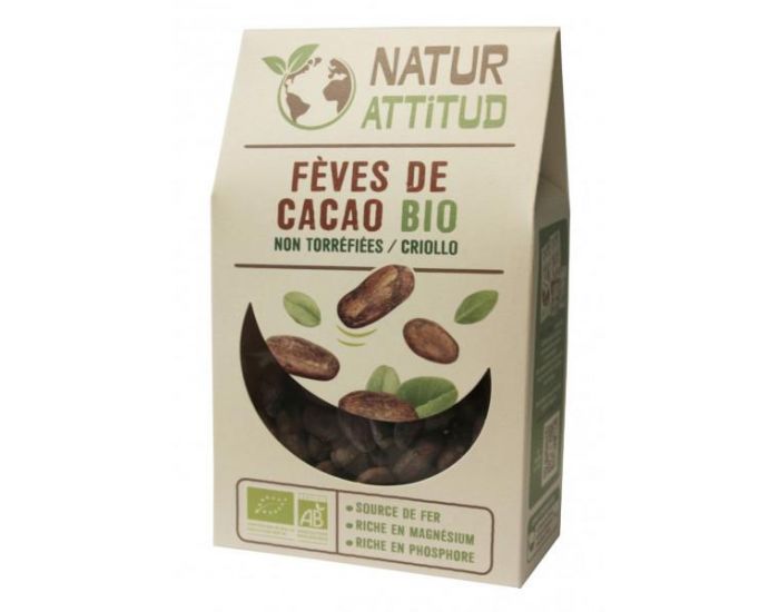 NATUR ATTITUD Fves de Cacao  Bio - 200 g