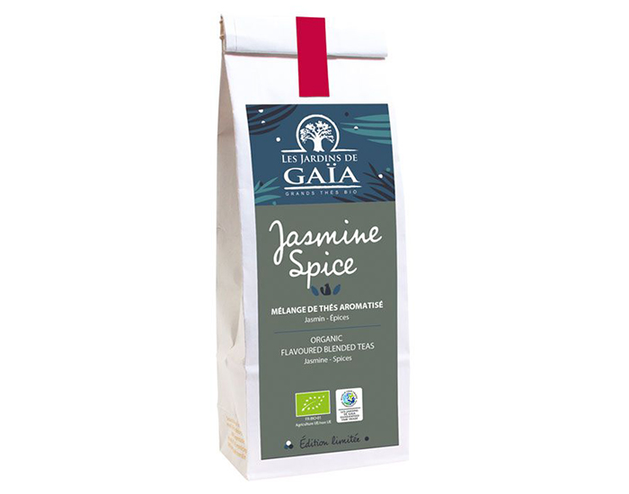 LES JARDINS DE GAIA Jasmine Spice - Mlange de Ths Aromatiss - Jasmin et Epices - 100 g