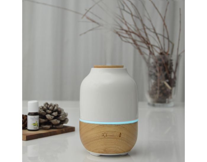 ZEN'AR�ME Diffuseur d'Huiles Essentielles Ultrasonique en C�ramique et Bambou Purisia