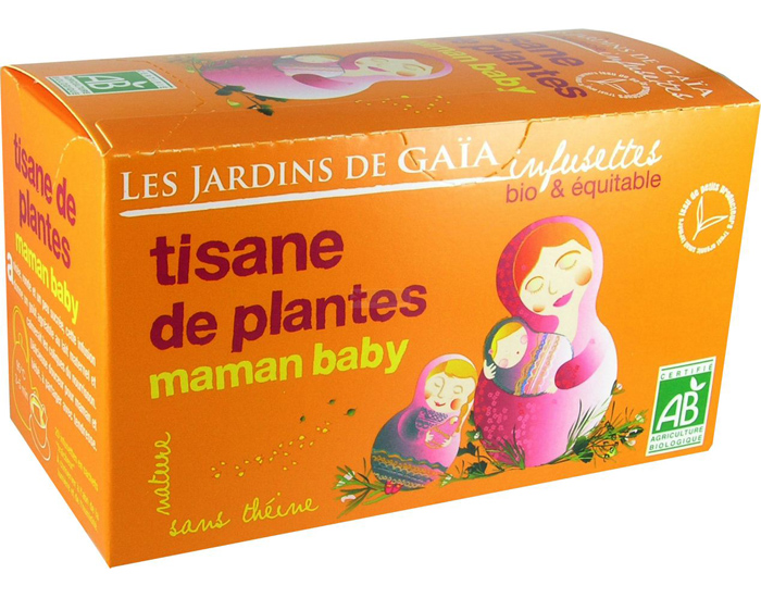 LES JARDINS DE GAIA Tisane d'Allaitement Maman Baby - Infusettes