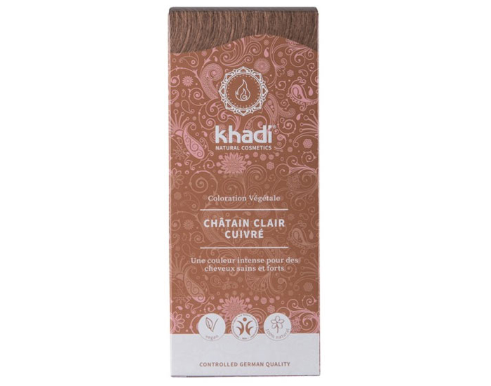 KHADI Coloration Naturelle aux Plantes - Chtain Clair - 100 g