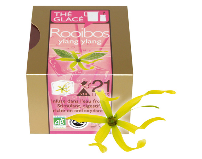 LES ENCENS DU MONDE Th� Glac� - Rooibos � l'Ylang Ylang - 14 sachets