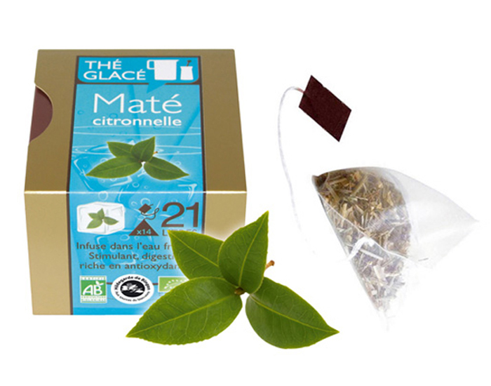 LES ENCENS DU MONDE Th� Glac� - Mat� � la Citronnelle - 14 sachets