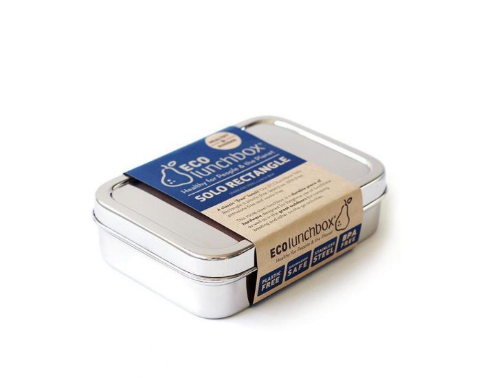 ECOLUNCHBOX Solo Rectangle - Lunch box Inox - 820 ml