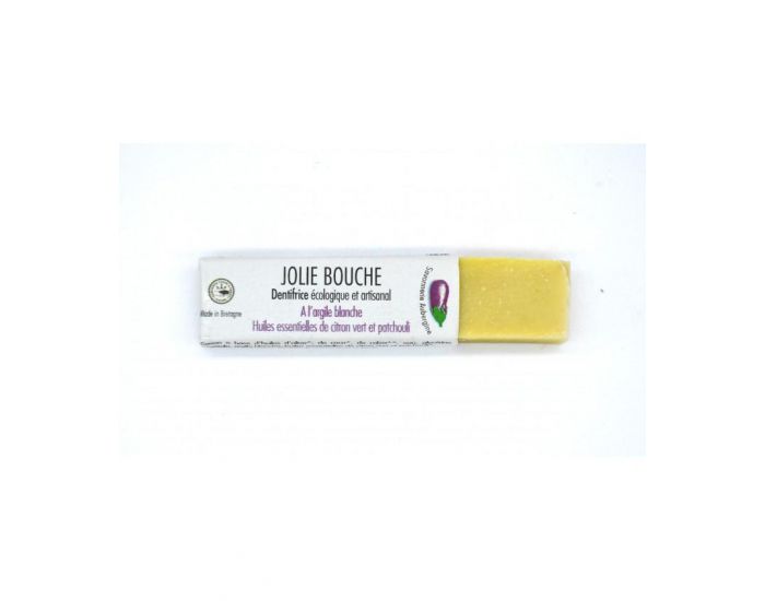 SAVONNERIE AUBERGINE Dentifrice Solide Jolie Bouche - Fracheur Citron Vert - 33g