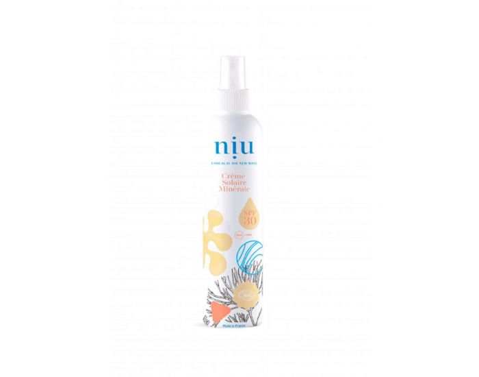 NIU Crme solaire bio et naturelle - SPF30 - 100 ml