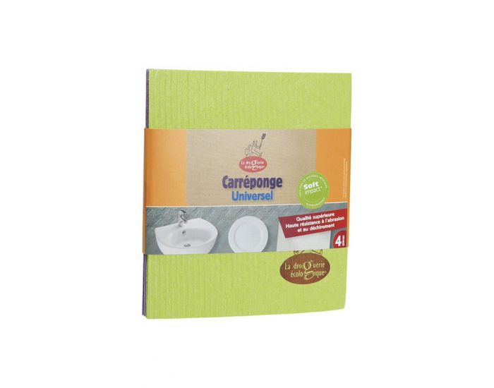 LA DROGUERIE �COLOGIQUE Carr�ponge universel - Lot de 4