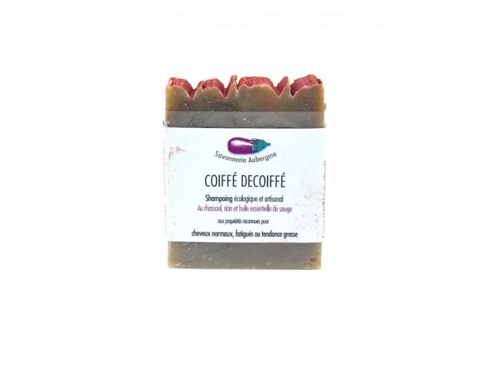 SAVONNERIE AUBERGINE Shampoing Solide Coiff Dcoiff - 100g