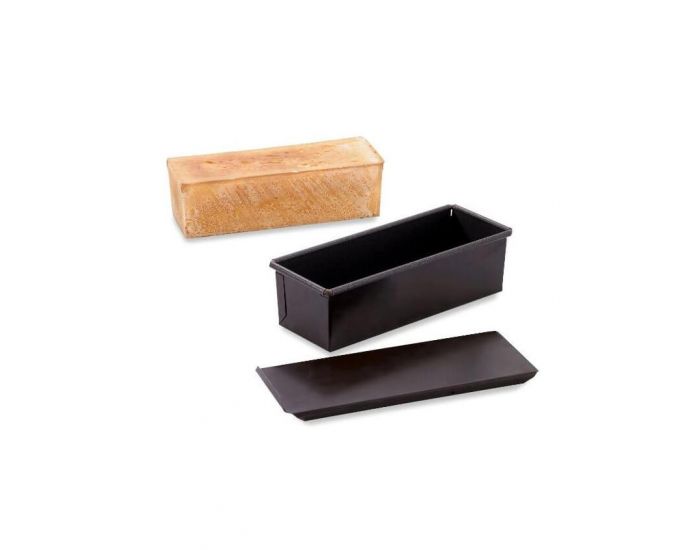 GOBEL Moule A Pain De Mie Avec Couvercle - 25cm x 9,3cm x 7,6cm