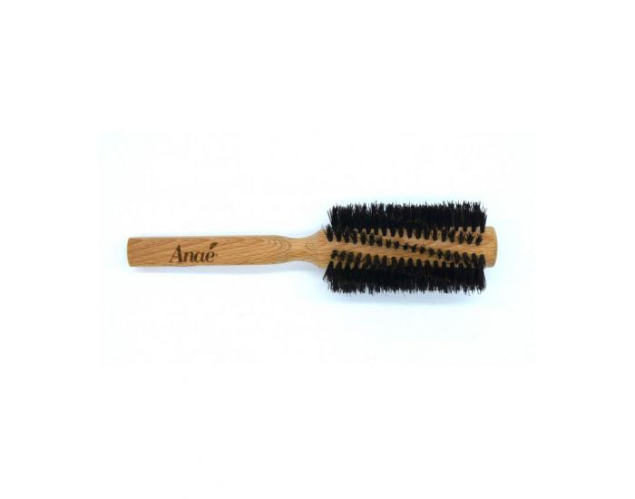 ANAE Brosse � Cheveux Ronde En Bois De H�tre Et Poils De Sanglier - 22 cm