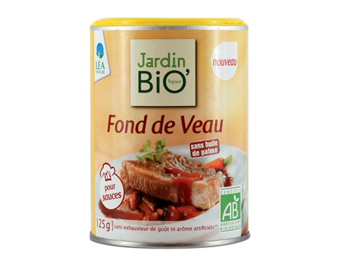 JARDIN BIO Fond de Veau Sans Huile de Palme - 125 g