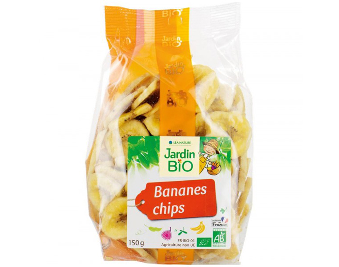 JARDIN BIO Bananes Chips - 150 g