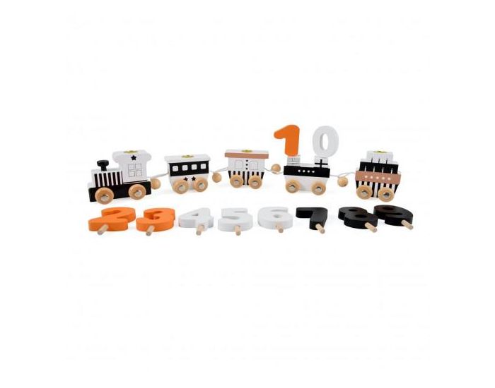 SEVIRA KIDS Jouet En Bois - Train D'Anniversaire - D�s 12 Mois