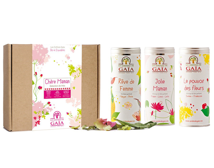 LES JARDINS DE GAIA Coffret Chre Maman - Rve de Femme, Jolie Maman, Le Pouvoir des Fleurs - 200 g 
