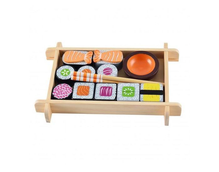SEVIRA KIDS Jouet En Bois - Plateau Sushi - D�s 3 Ans