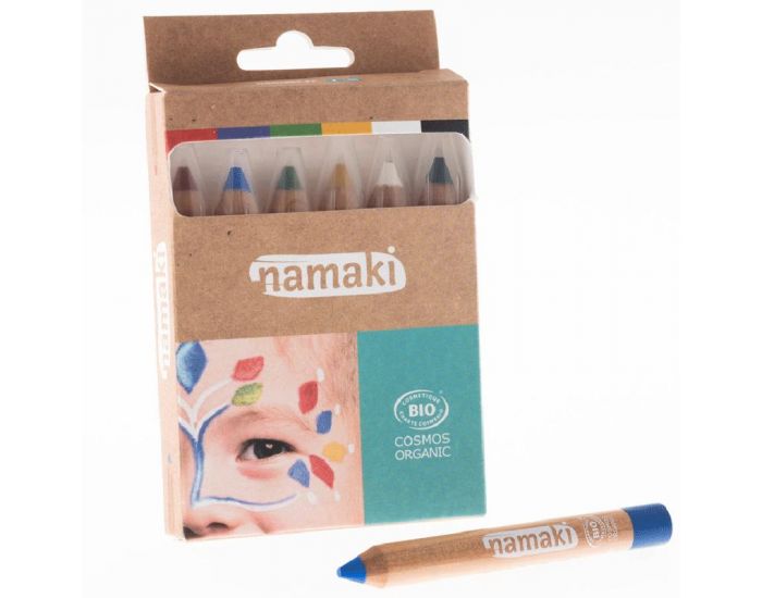 NAMAKI Kit de 6 Crayons de Maquillage - D�s 3 ans 