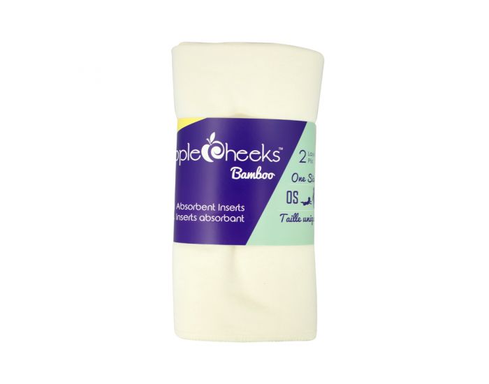 APPLECHEEKS Pack 2 Inserts en Bambou/Coton Bio