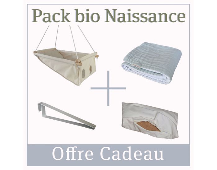 PETITE PLANETE Pack Naissance Bio Z�bul'hamac - �cru - D�s la Naissance
