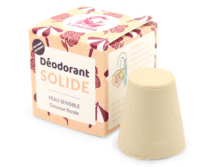 LAMAZUNA Déodorant Solide Peaux Sensibles - Douceur Florale - 30g