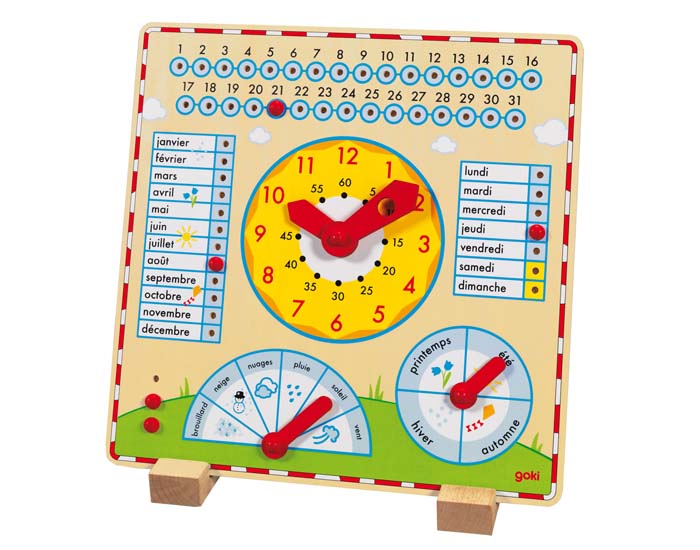 GOKI Horloge Calendrier - Ds 5 ans