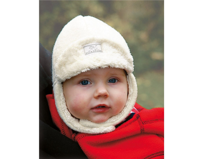 PICKAPOOH Bonnet Bb Fynn en Feutre de Laine - Ecru