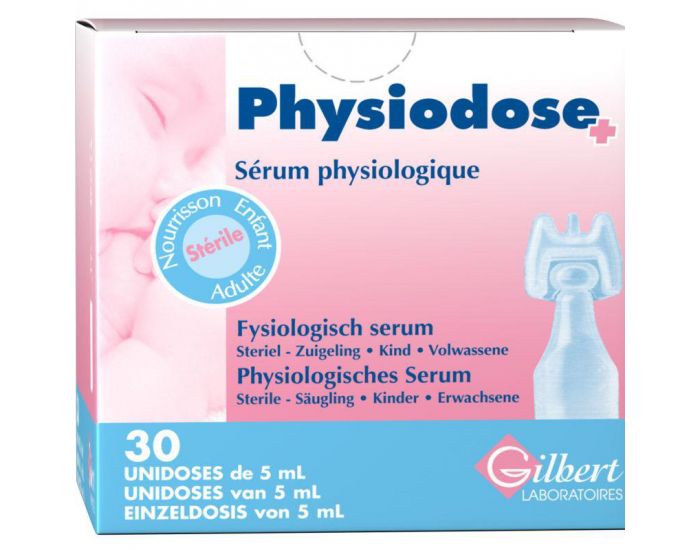 LABORATOIRES GILBERT Physiodose NACL (s�rum physiologique) des Laboratoires Gilbert 30x5 ml