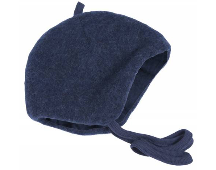 IOBIO Bonnet Bb Inka - Polaire de Laine - Bleu
