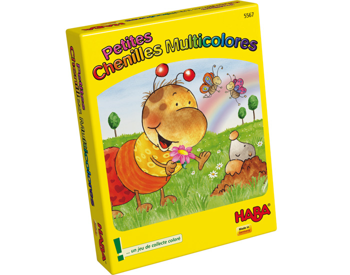 HABA Jeu de Cartes - Petites Chenilles Multicolores - Ds 3 ans 