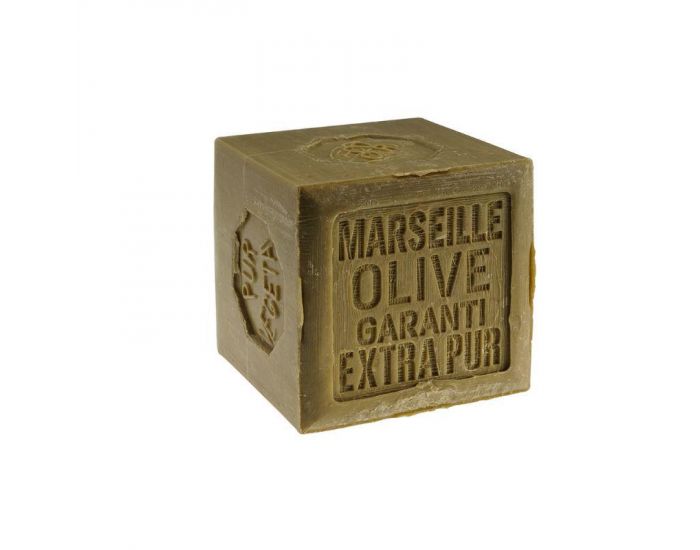 RAMPAL LATOUR Savon de Marseille Vert A Base d'Huile d'Olive - Cube de 600g Film